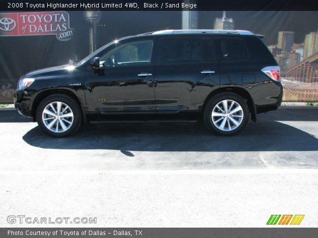 2008 Toyota Highlander Hybrid Limited 4WD in Black