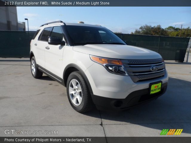 2012 Ford Explorer FWD in White Suede