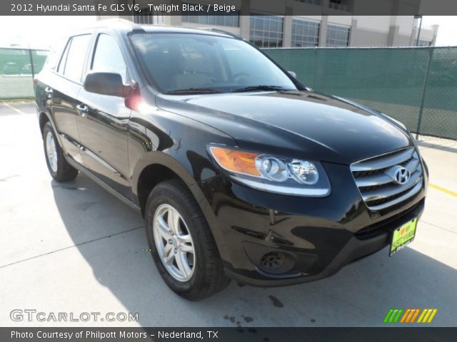 2012 Hyundai Santa Fe GLS V6 in Twilight Black