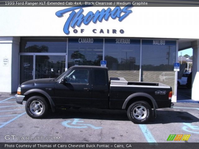 1999 Ford Ranger XLT Extended Cab 4x4 in Black Clearcoat
