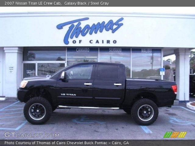 2007 Nissan Titan LE Crew Cab in Galaxy Black