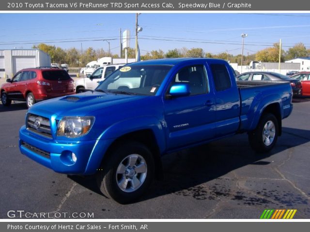 2010 Toyota Tacoma V6 PreRunner TRD Sport Access Cab in Speedway Blue