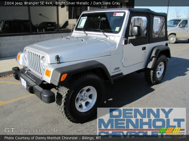 2004 Jeep Wrangler SE 4x4 in Bright Silver Metallic