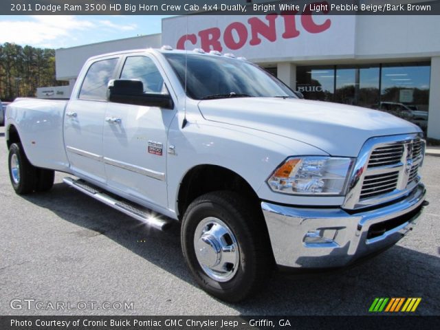 2011 Dodge Ram 3500 HD Big Horn Crew Cab 4x4 Dually in Bright White