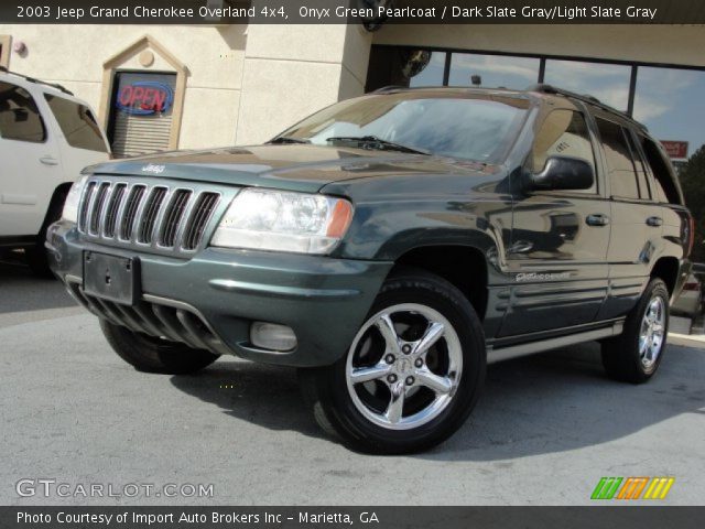 2003 Jeep Grand Cherokee Overland 4x4 in Onyx Green Pearlcoat