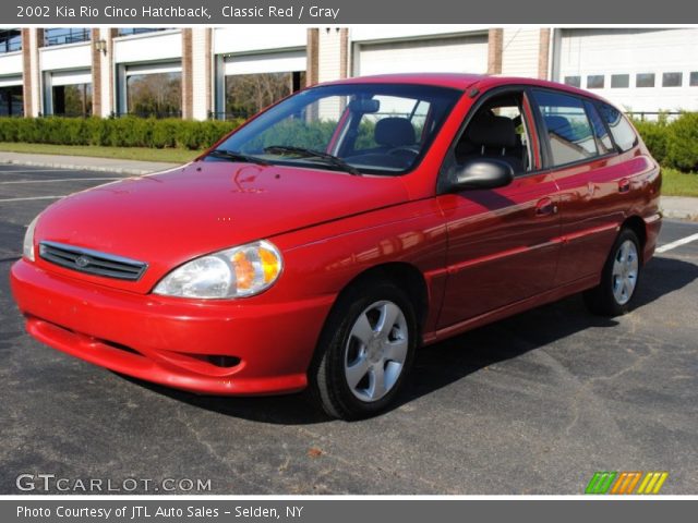 2002 Kia Rio Cinco Hatchback in Classic Red