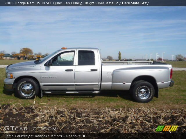 2005 Dodge Ram 3500 SLT Quad Cab Dually in Bright Silver Metallic