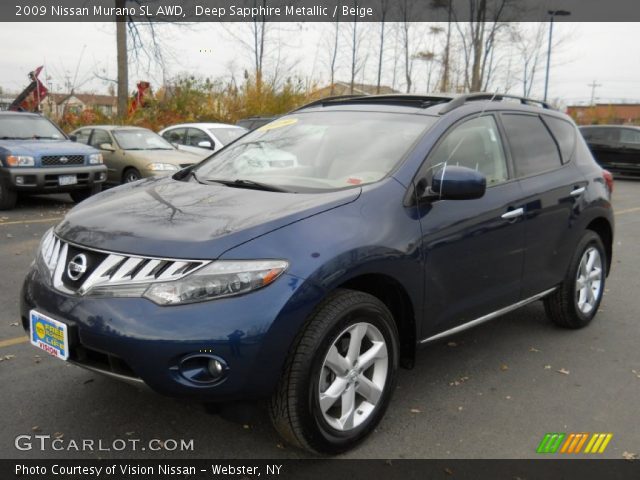 2009 Nissan Murano SL AWD in Deep Sapphire Metallic