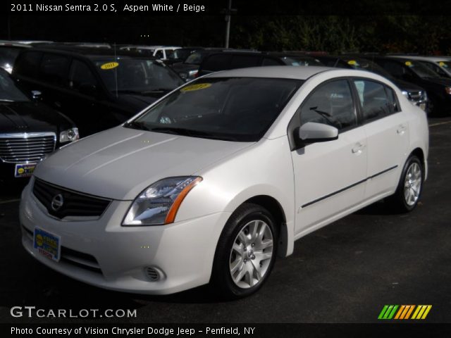2011 Nissan Sentra 2.0 S in Aspen White