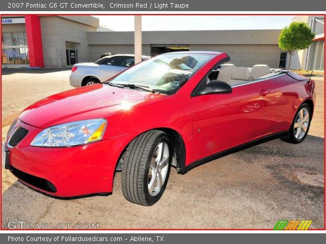 2007 Pontiac G6 GT Convertible in Crimson Red