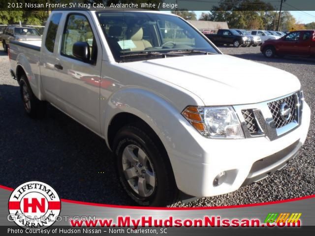 2012 Nissan Frontier SV King Cab in Avalanche White