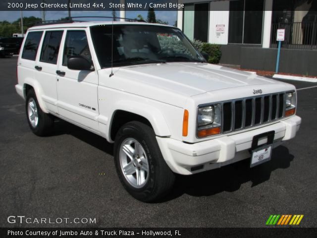 2000 Jeep Cherokee Limited 4x4 in Stone White