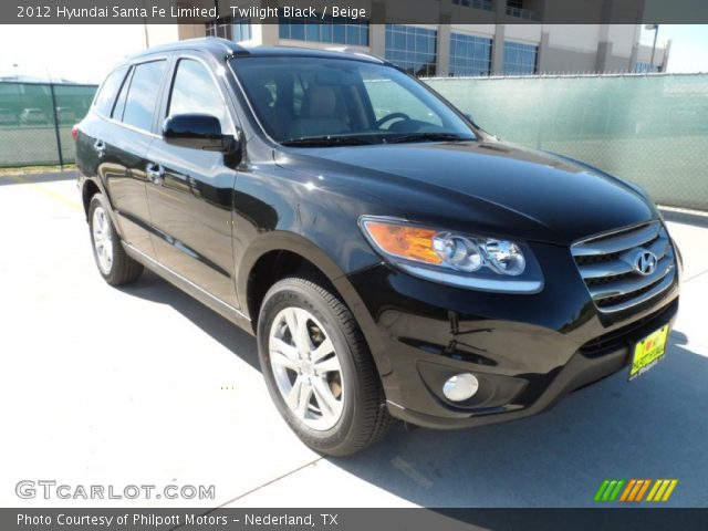 2012 Hyundai Santa Fe Limited in Twilight Black