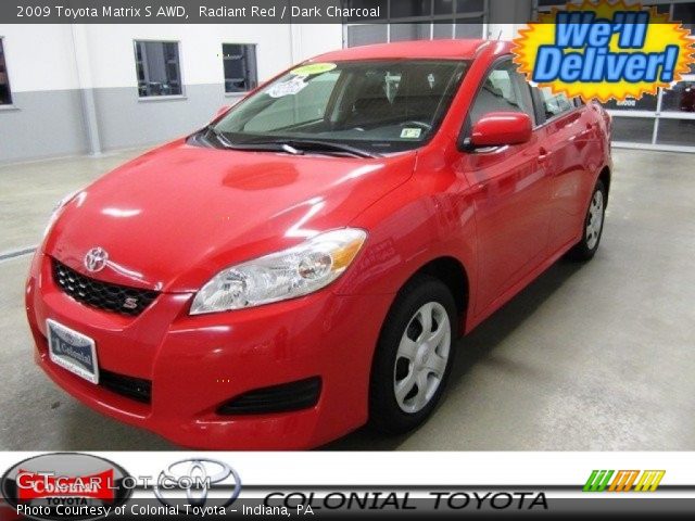 2009 Toyota Matrix S AWD in Radiant Red