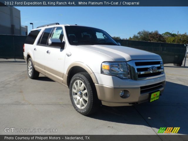 2012 Ford Expedition EL King Ranch 4x4 in White Platinum Tri-Coat