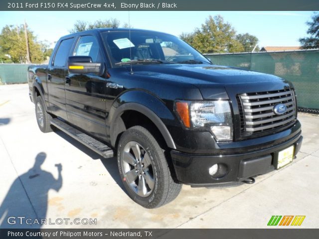 2011 Ford F150 FX4 SuperCrew 4x4 in Ebony Black