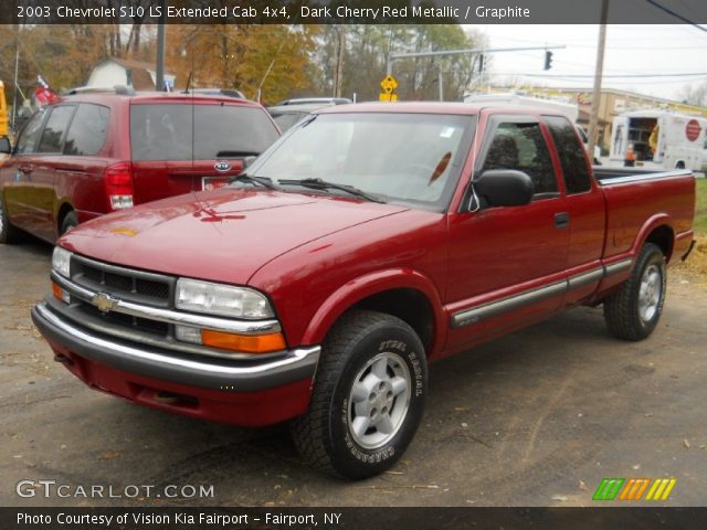 2003 Chevrolet S10 LS Extended Cab 4x4 in Dark Cherry Red Metallic