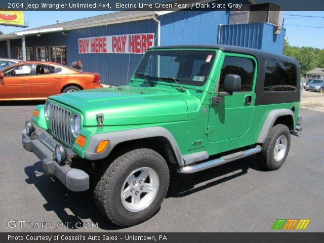 2004 Jeep Wrangler Unlimited 4x4 in Electric Lime Green Pearl