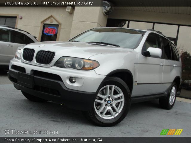 2005 BMW X5 3.0i in Titanium Silver Metallic
