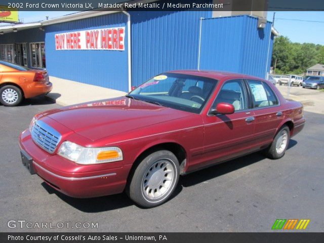 2002 Ford Crown Victoria LX in Matador Red Metallic