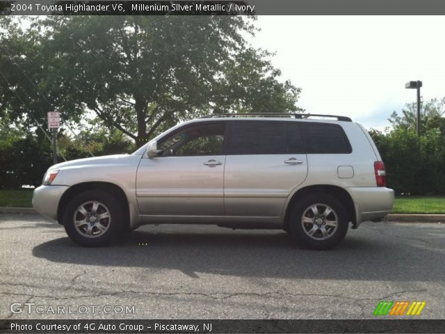 2004 Toyota Highlander V6 in Millenium Silver Metallic