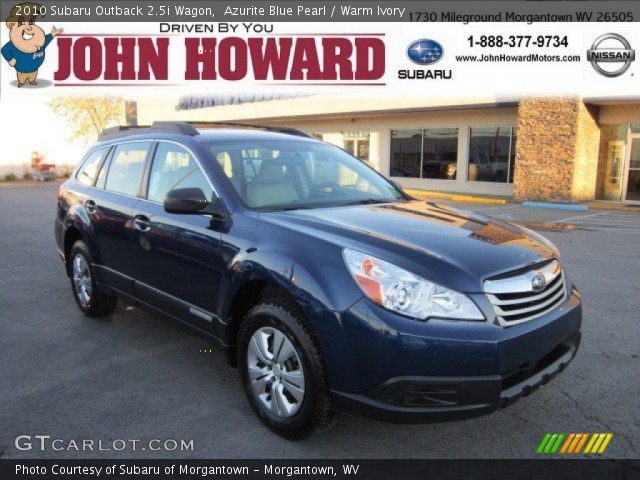 2010 Subaru Outback 2.5i Wagon in Azurite Blue Pearl