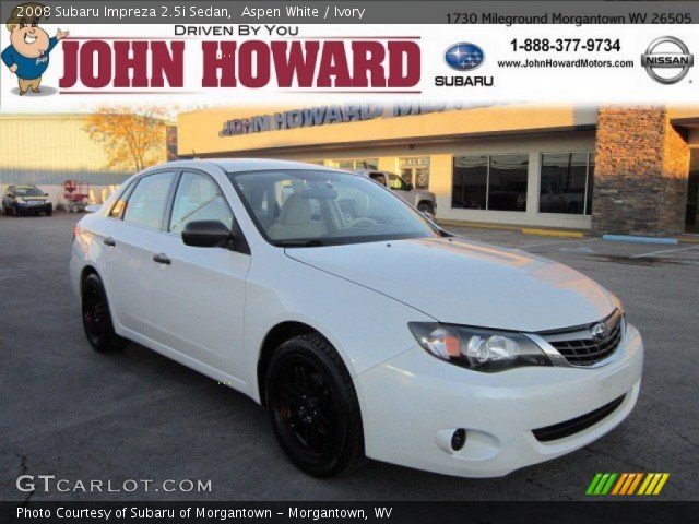 2008 Subaru Impreza 2.5i Sedan in Aspen White