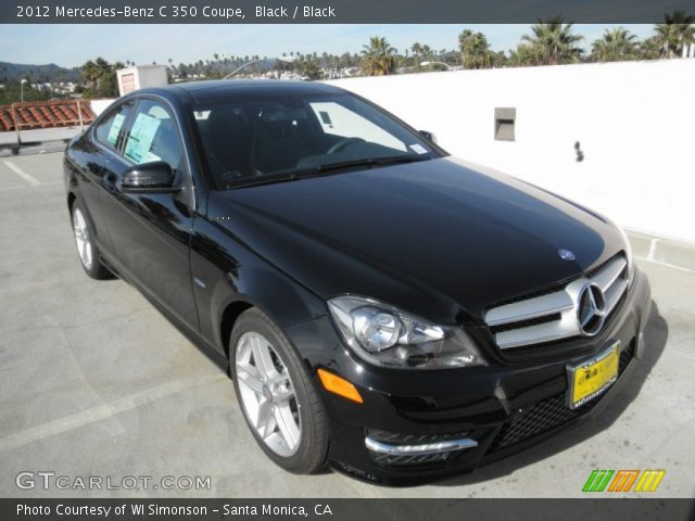 2012 Mercedes-Benz C 350 Coupe in Black