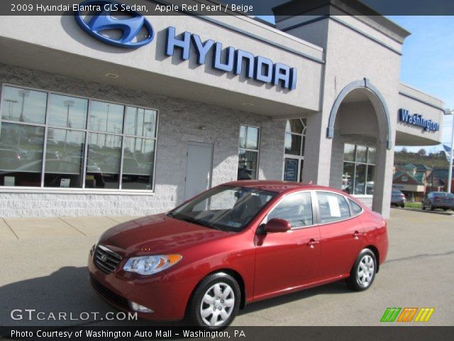 2009 Hyundai Elantra GLS Sedan in Apple Red Pearl