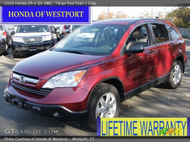 2009 Honda CR-V EX 4WD in Tango Red Pearl