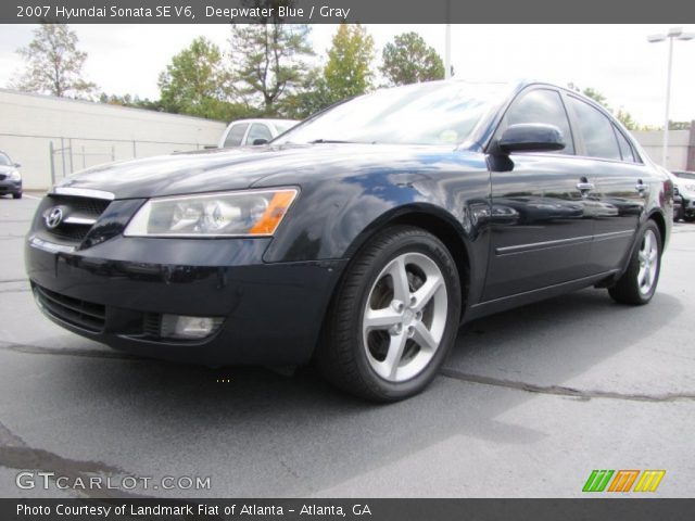 2007 Hyundai Sonata SE V6 in Deepwater Blue