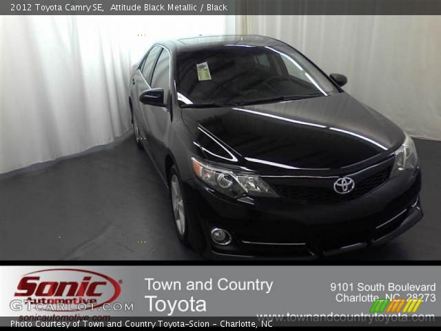 2012 Toyota Camry SE in Attitude Black Metallic
