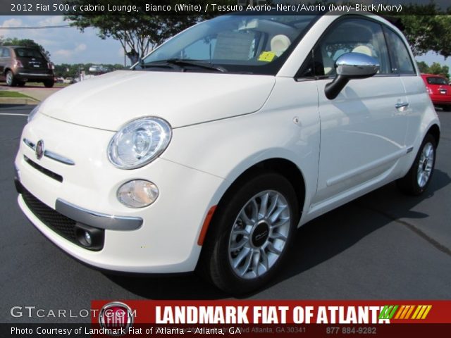 2012 Fiat 500 c cabrio Lounge in Bianco (White)