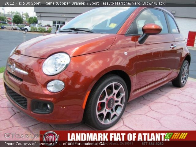 2012 Fiat 500 Sport in Rame (Copper Orange)