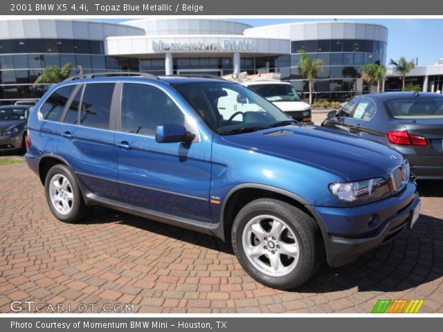 2001 BMW X5 4.4i in Topaz Blue Metallic