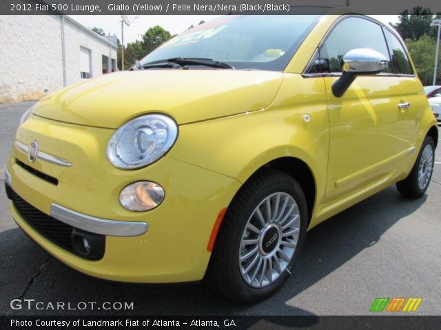 2012 Fiat 500 Lounge in Giallo (Yellow)