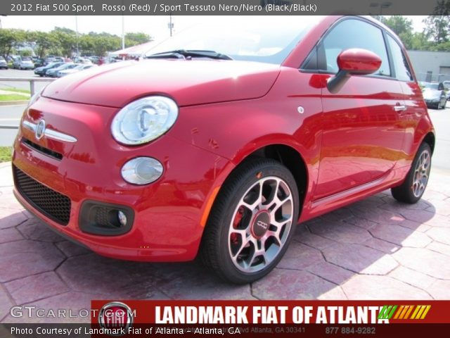 2012 Fiat 500 Sport in Rosso (Red)