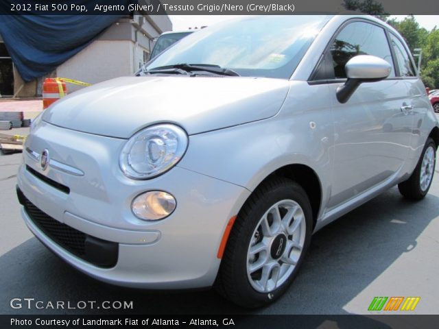 2012 Fiat 500 Pop in Argento (Silver)
