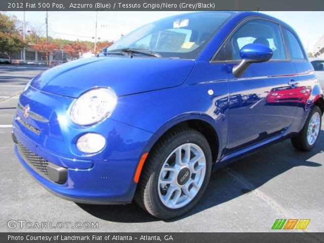 2012 Fiat 500 Pop in Azzurro (Blue)