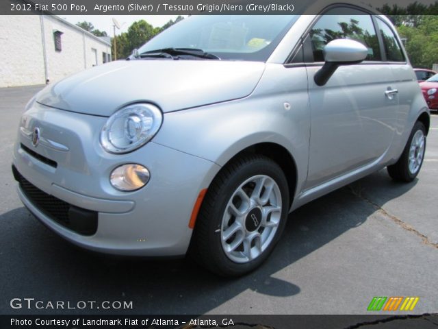 2012 Fiat 500 Pop in Argento (Silver)