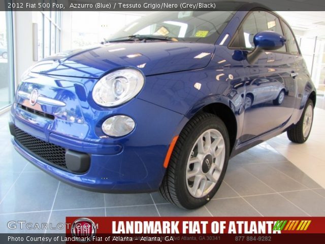 2012 Fiat 500 Pop in Azzurro (Blue)