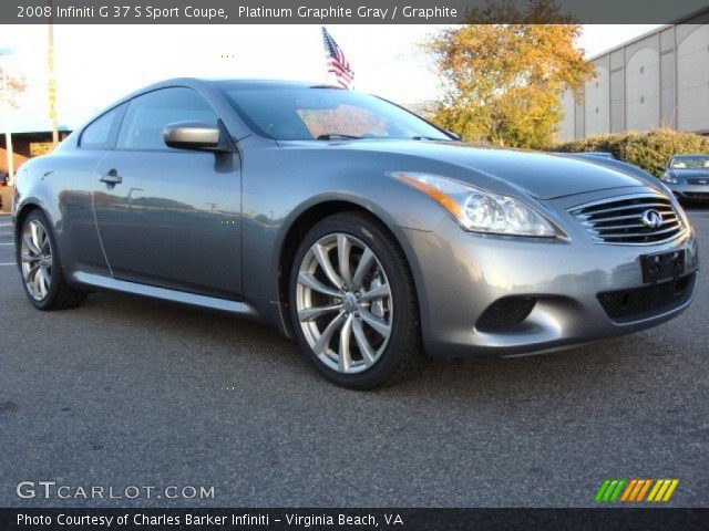 2008 Infiniti G 37 S Sport Coupe in Platinum Graphite Gray