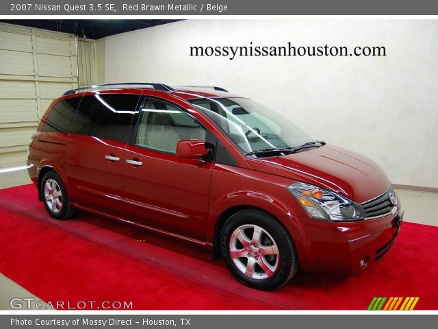 2007 Nissan Quest 3.5 SE in Red Brawn Metallic