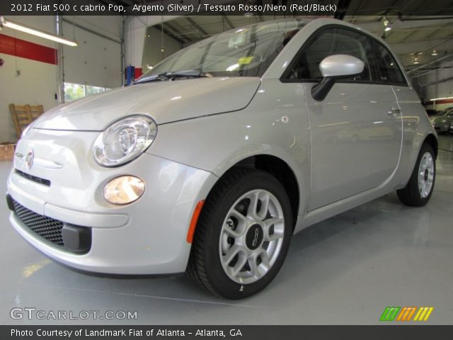 2012 Fiat 500 c cabrio Pop in Argento (Silver)