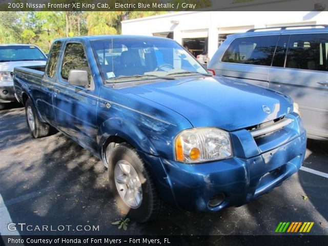 2003 Nissan Frontier XE King Cab in Electric Blue Metallic