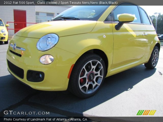 2012 Fiat 500 Sport in Giallo (Yellow)