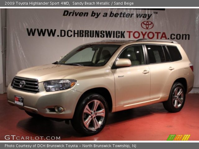 2009 Toyota Highlander Sport 4WD in Sandy Beach Metallic
