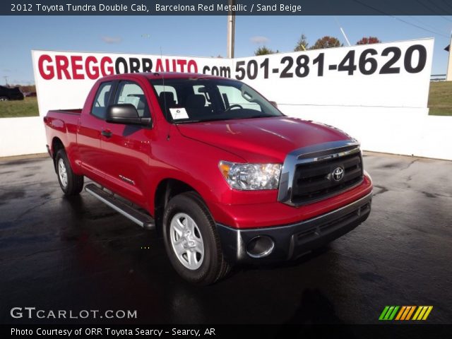 2012 Toyota Tundra Double Cab in Barcelona Red Metallic