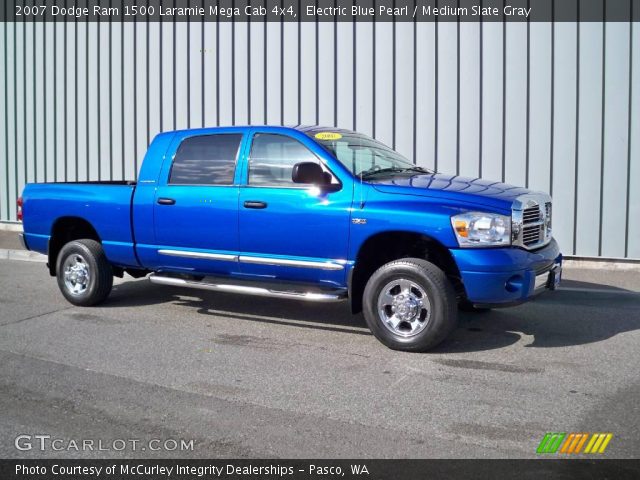 2007 Dodge Ram 1500 Laramie Mega Cab 4x4 in Electric Blue Pearl