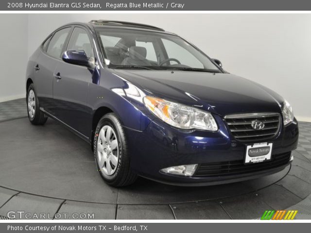 2008 Hyundai Elantra GLS Sedan in Regatta Blue Metallic